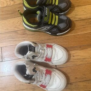 Geox Black and Lime Kids Sneakers and Zara